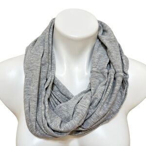 Vince grey jersey knit infinity scarf capsule wardrobe minimalist